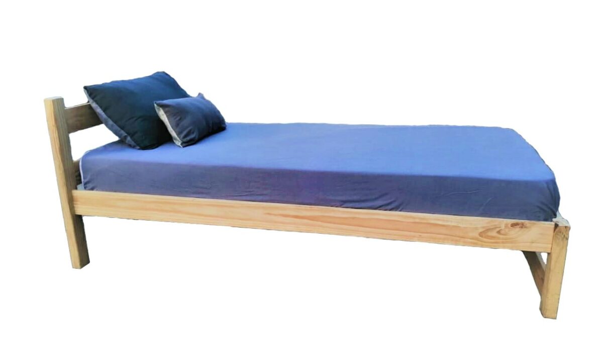 Pine Single Bed With Mattresses