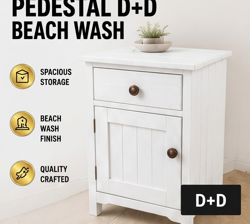 Pedestal Door + Drawer BW